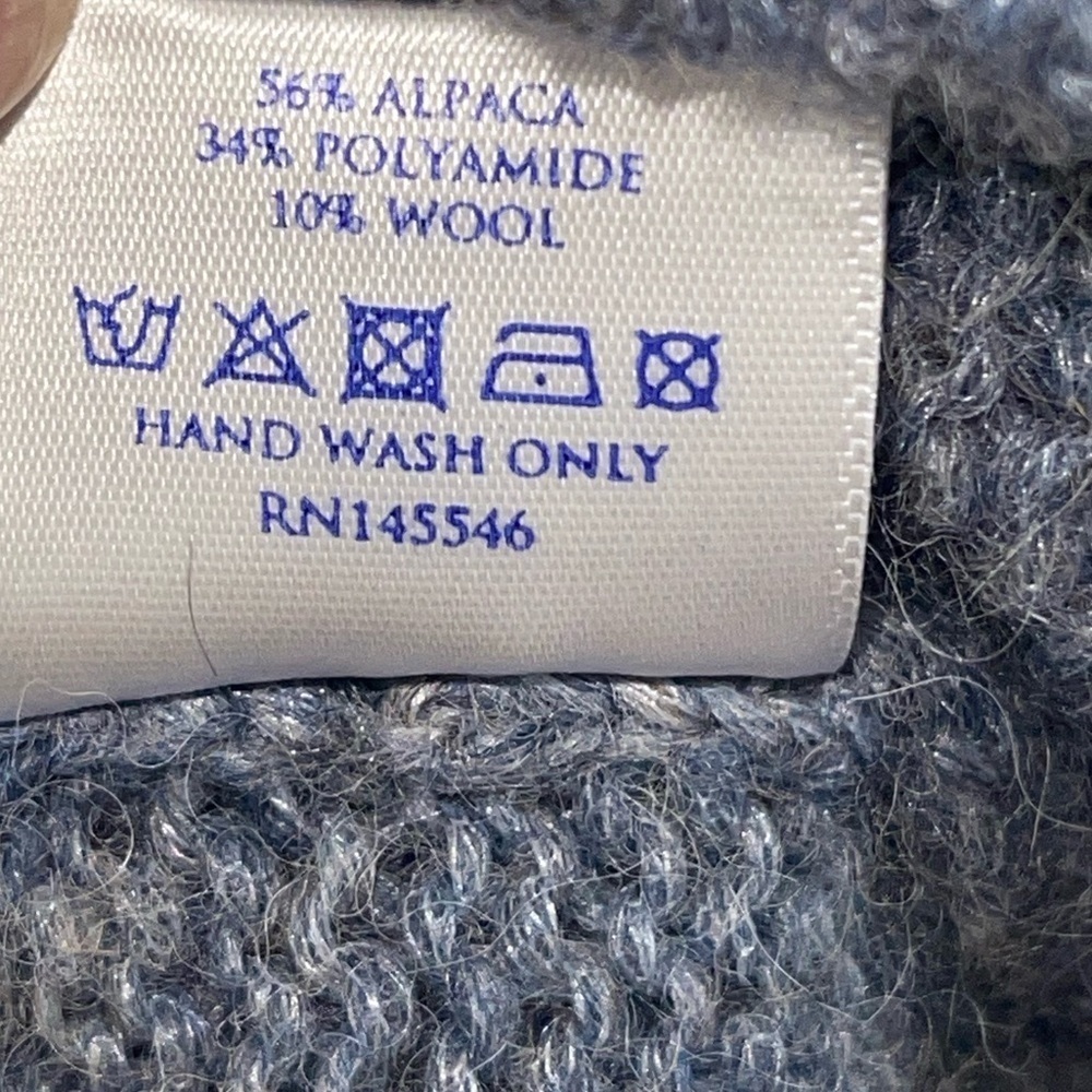 Brora Alpaca Cable Knot Jumper Sweater. Size 12-14 GUC - Picture 10 of 11